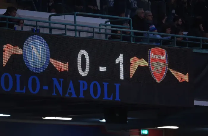 Framed Print : Napoli's Dramatic 3-0 Comeback: Arsenal vs. Napoli, Europa League Quarterfinals (2018-19)