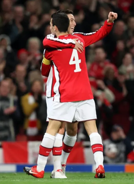 Framed Print : Nasri and Fabregas: Unstoppable Duo - Arsenal's First Goals in Champions League Group H (2:0 vs Standard Liege, 2009) Framed Print : Nasri and Fabregas: Unstoppable Duo - Arsenal's First Goals in Champions League Group H (2:0 vs Standard Liege, 2009)