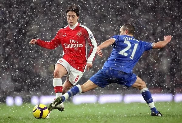 Nasri and Osman: Parity at the Emirates - Arsenal 2:2 Everton, Barclays Premier League