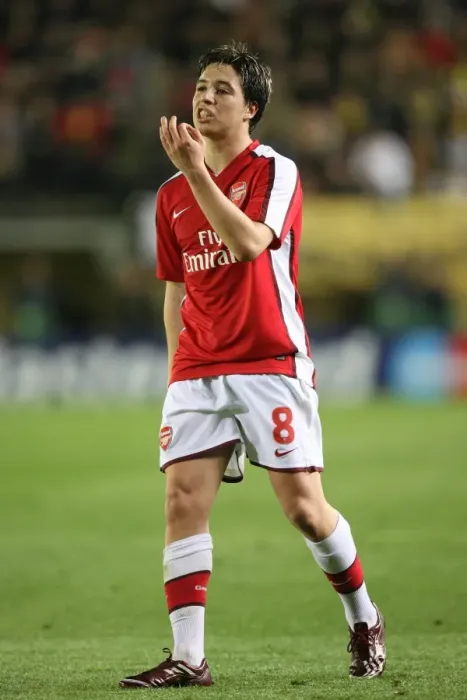Framed Print : Nasri Shines in Arsenal's UEFA Champions League Battle with Villarreal