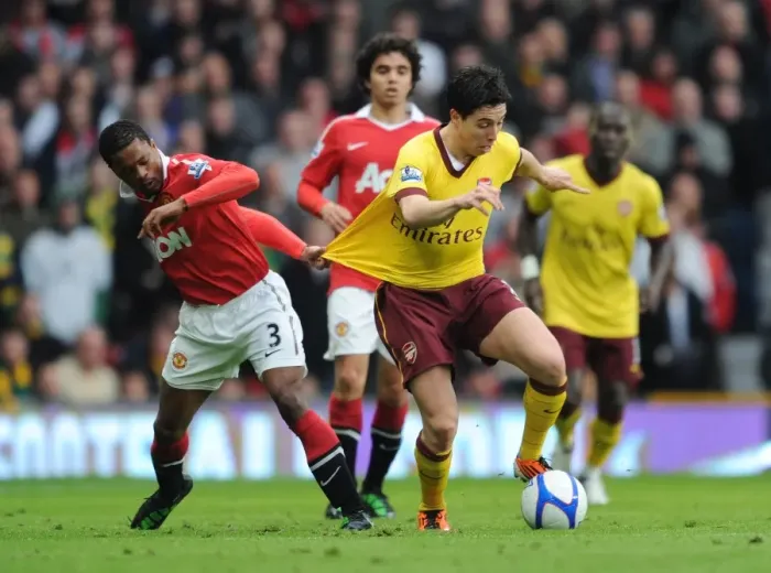 Framed Print : Nasri vs Evra: Manchester United's FA Cup Victory Over Arsenal (2:0)