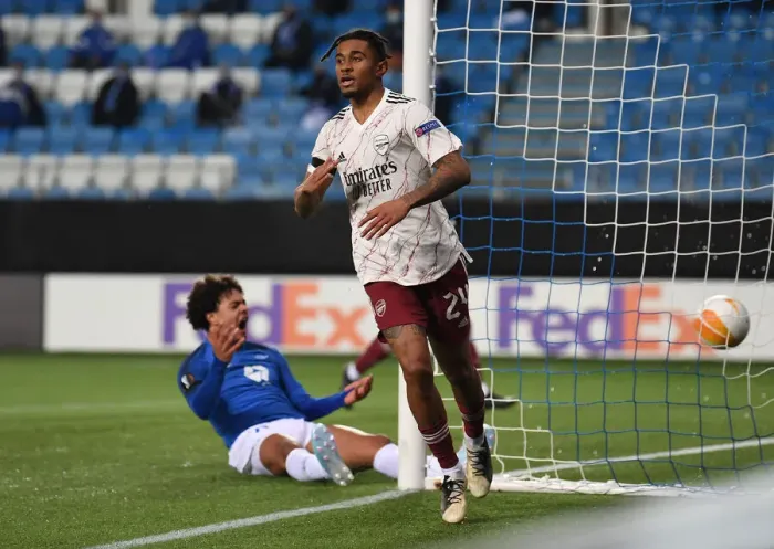 Framed Print : Nelson Scores: Arsenal Claims Europa League Victory over Molde Framed Print : Nelson Scores: Arsenal Claims Europa League Victory over Molde