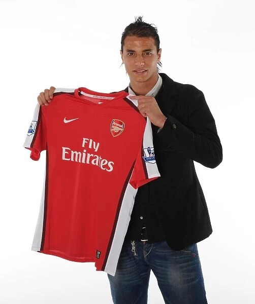 New Arsenal Signing Marouane Chamakh in Training at London Colney