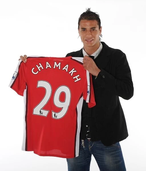New Arsenal Star Marouane Chamakh in Training at London Colney