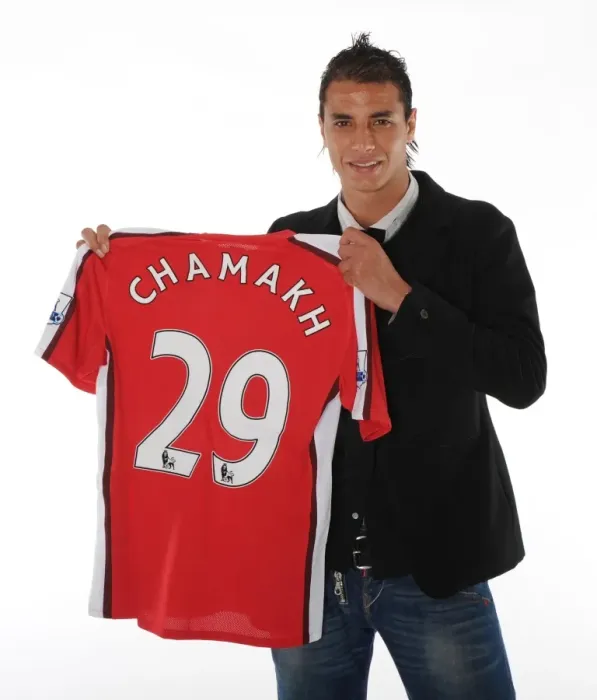 Framed Print : New Arsenal Star Marouane Chamakh in Training at London Colney Framed Print : New Arsenal Star Marouane Chamakh in Training at London Colney