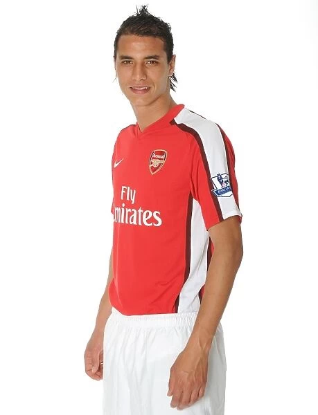 New Signing Marouane Chamakh Training with Arsenal at London Colney