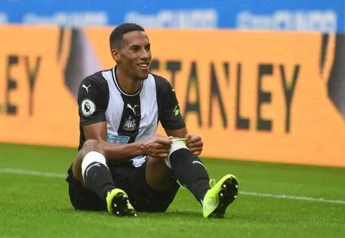Framed Print : Newcastle United vs Arsenal: Isaac Hayden in Action - Premier League 2019-20