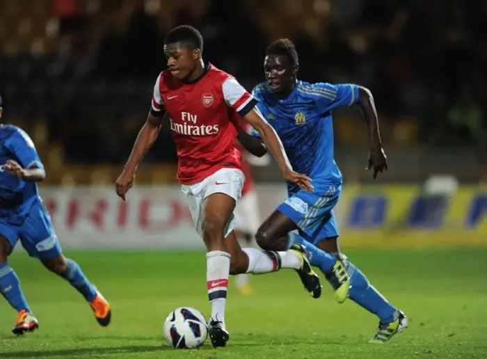 Framed Print : NextGen Stars Clash: Akpom vs. Dubois, Arsenal U19 vs. Olympique de Marseille Framed Print : NextGen Stars Clash: Akpom vs. Dubois, Arsenal U19 vs. Olympique de Marseille
