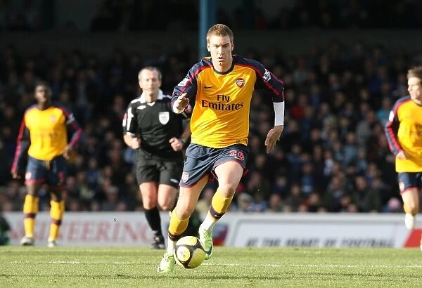 Nicklas Bendtner in Action: Arsenal vs Cardiff City, FA Cup 4th Round, 2009