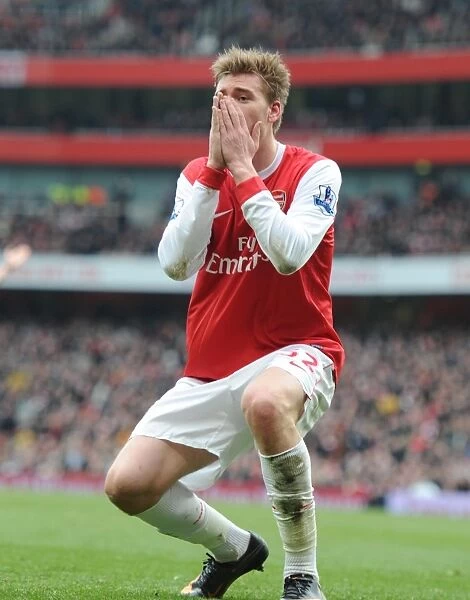 Nicklas Bendtner (Arsenal). Arsenal 0: 0 Sunderland, Barclays Premier League