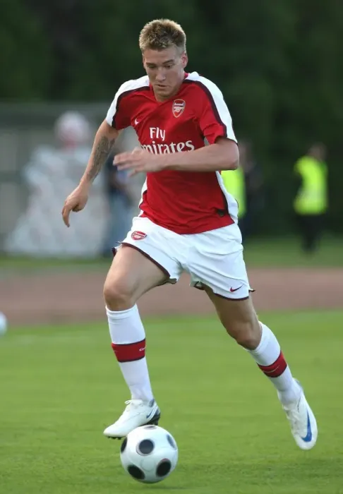 Framed Print : Nicklas Bendtner: Arsenal's Szombathely Rival Framed Print : Nicklas Bendtner: Arsenal's Szombathely Rival