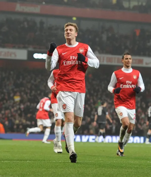 Framed Print : Nicklas Bendtner celebrates scoring the 4th Arsenal goal. Arsenal 5: 0 Leyton Orient Framed Print : Nicklas Bendtner celebrates scoring the 4th Arsenal goal. Arsenal 5: 0 Leyton Orient