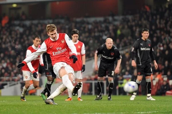 Nicklas Bendtner Scores Penalty: Arsenal Crushes Leyton Orient 5-0 in FA Cup