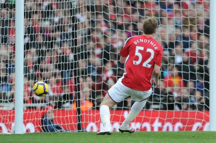 Framed Print : Nicklas Bendtner taps in Emmanuel Eboues cross to score the 1st Arsenal goal Framed Print : Nicklas Bendtner taps in Emmanuel Eboues cross to score the 1st Arsenal goal