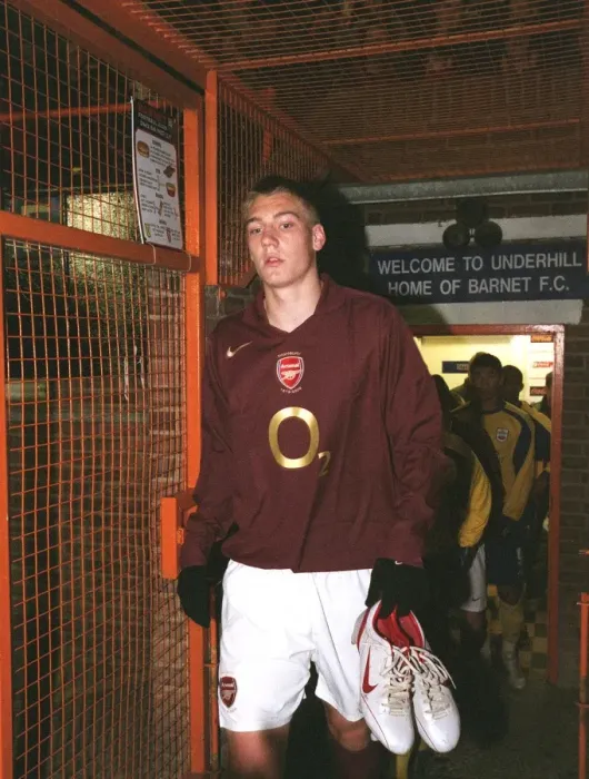 Framed Print : Nicklas Bendtner vs Southampton Reserves: Intense Battle at Underhill, Arsenal Reserves 2: 2 Framed Print : Nicklas Bendtner vs Southampton Reserves: Intense Battle at Underhill, Arsenal Reserves 2: 2