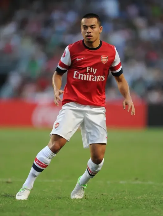 Framed Print : Nico Yennaris: In Action for Arsenal FC Against Kitchee in Hong Kong (2012)