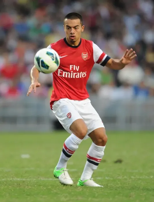 Framed Print : Nico Yennaris in Action: Arsenal FC vs Kitchee FC, Hong Kong 2012 Framed Print : Nico Yennaris in Action: Arsenal FC vs Kitchee FC, Hong Kong 2012