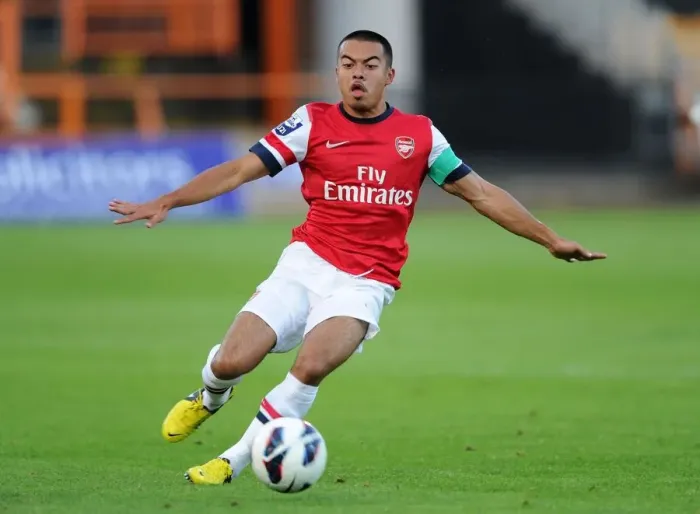 Framed Print : Nico Yennaris in Action: Arsenal U19 vs Marseille, NextGen Series 2012-13 Framed Print : Nico Yennaris in Action: Arsenal U19 vs Marseille, NextGen Series 2012-13