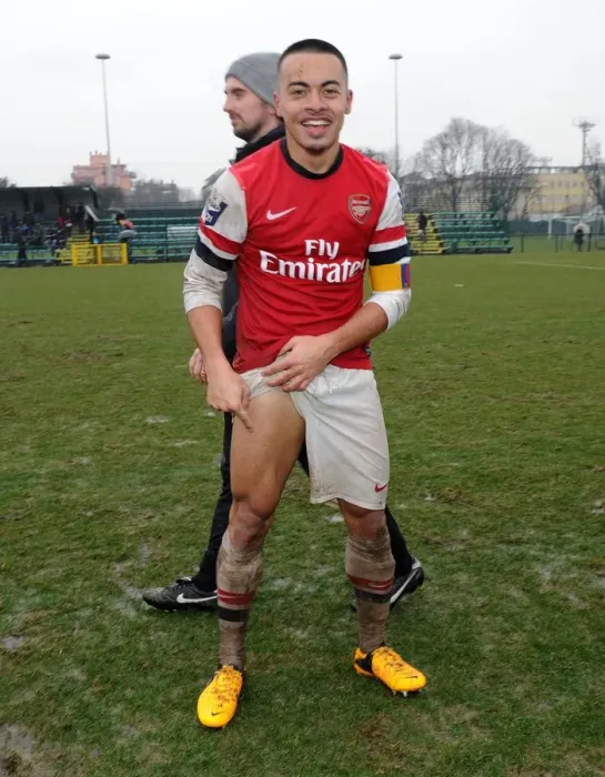 Framed Print : Nico Yennaris (Arsenal) celebrates after the match. Inter Milan U19 0: 1 Arsenal U19 Framed Print : Nico Yennaris (Arsenal) celebrates after the match. Inter Milan U19 0: 1 Arsenal U19