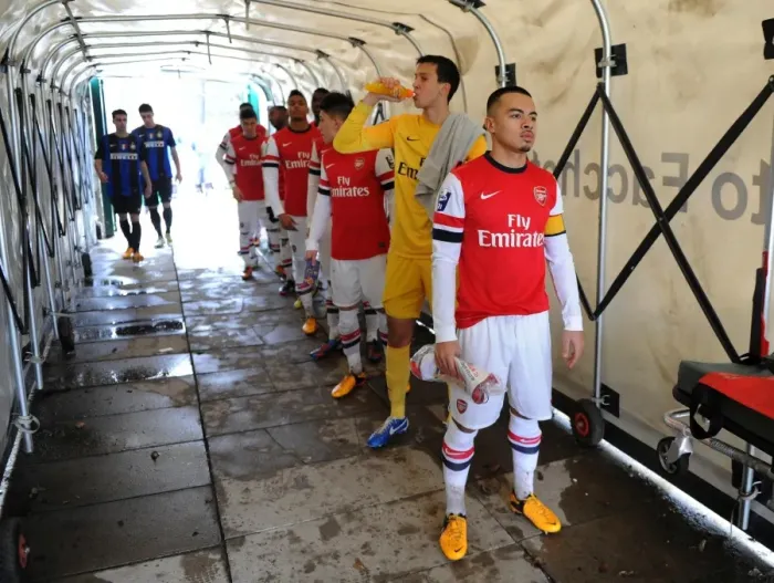 Framed Print : Nico Yennaris (Arsenal). Inter Milan U19 0: 1 Arsenal U19. NextGen Series. Last 16