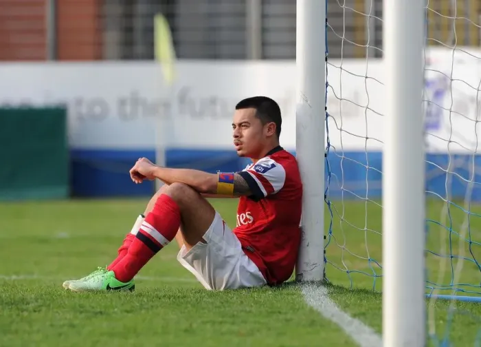 Framed Print : Nico Yennaris Disappointment: Arsenal U19 vs Chelsea U19 - NextGen Series Semi-Final Framed Print : Nico Yennaris Disappointment: Arsenal U19 vs Chelsea U19 - NextGen Series Semi-Final