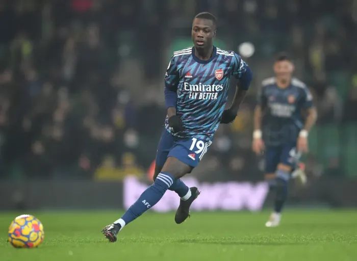 Framed Print : Nicolas Pepe in Action: Arsenal vs. Norwich City, Premier League 2021-22 Framed Print : Nicolas Pepe in Action: Arsenal vs. Norwich City, Premier League 2021-22