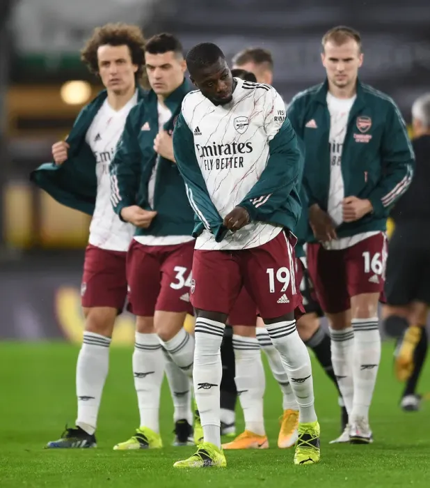 Framed Print : Nicolas Pepe of Arsenal Prepares for Wolverhampton Wanderers Clash in Premier League 2020-21