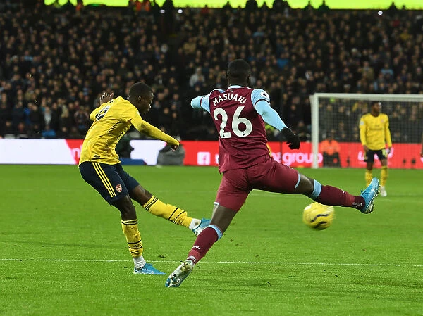 Nicolas Pepe Scores Arsenal's Second Goal vs. West Ham United (Premier League 2019-20)
