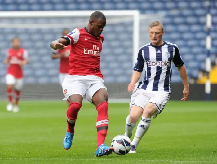 Framed Print : Nigel Neita (Arsenal) Sam Mantom (WBA). West Bromwich Albion U21 1: 0 Arsenal U21 Framed Print : Nigel Neita (Arsenal) Sam Mantom (WBA). West Bromwich Albion U21 1: 0 Arsenal U21