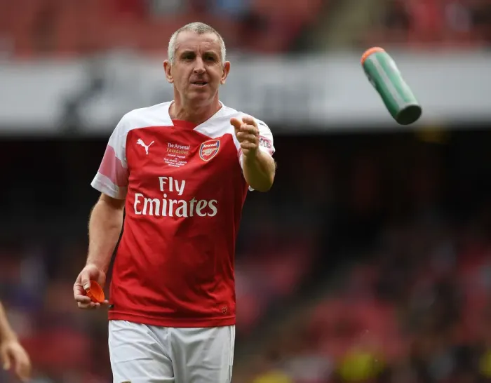 Framed Print : Nigel Winterburn: In Action for Arsenal Legends vs Real Madrid Legends (2018-19) Framed Print : Nigel Winterburn: In Action for Arsenal Legends vs Real Madrid Legends (2018-19)