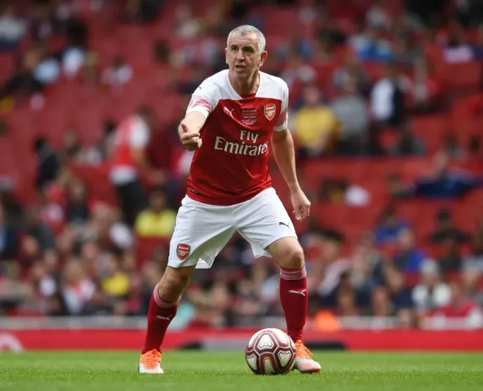Framed Print : Nigel Winterburn's Clash with Real Madrid Legends: Arsenal Legends (2018-19) Framed Print : Nigel Winterburn's Clash with Real Madrid Legends: Arsenal Legends (2018-19)