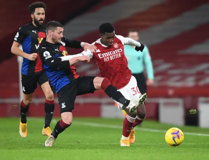 Framed Print : Nketiah vs Ward: Empty Emirates Showdown - Arsenal vs Crystal Palace, Premier League 2021 Framed Print : Nketiah vs Ward: Empty Emirates Showdown - Arsenal vs Crystal Palace, Premier League 2021