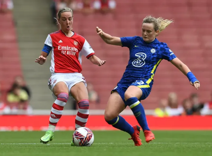 Framed Print : Nobbs vs. Cuthbert: A Star-Studded Clash in Arsenal Women's Pre-Season Friendly