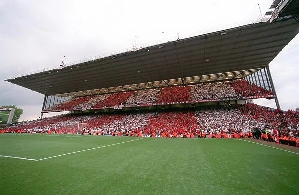 The North bank at the end of the match. Arsenal 4:2 Wigan Athletic