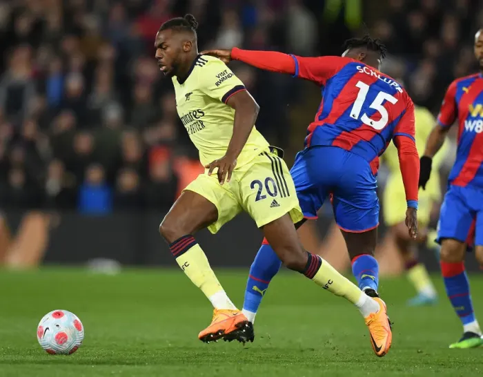 Framed Print : Nuno Tavares vs. Jeffrey Schlupp: A Battle at Selhurst Park - Arsenal vs. Crystal Palace: Two Premier League Titans Clash Framed Print : Nuno Tavares vs. Jeffrey Schlupp: A Battle at Selhurst Park - Arsenal vs. Crystal Palace: Two Premier League Titans Clash