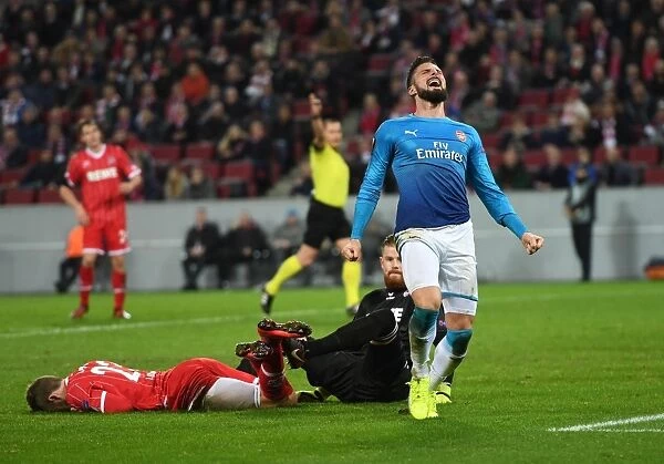 Olivier Giroud in Action: Arsenal vs. 1. FC Koeln, UEFA Europa League (2017)