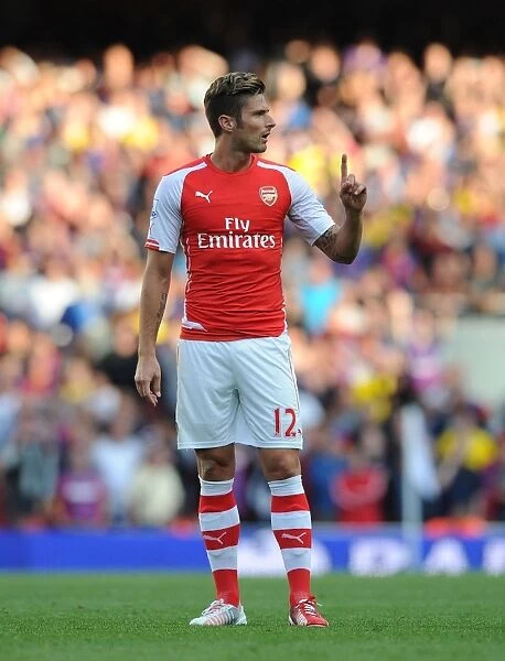 Olivier Giroud in Action: Arsenal vs. Crystal Palace, Premier League 2014 / 15
