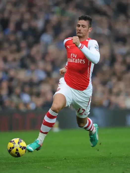 Framed Print : Olivier Giroud in Action: Arsenal vs. West Bromwich Albion, Premier League 2014 / 15