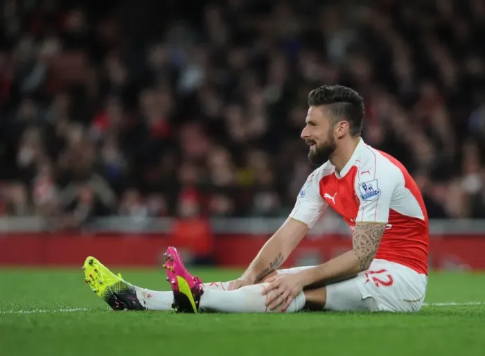Framed Print : Olivier Giroud: In Action for Arsenal Against West Bromwich Albion, Premier League 2015-16 Framed Print : Olivier Giroud: In Action for Arsenal Against West Bromwich Albion, Premier League 2015-16