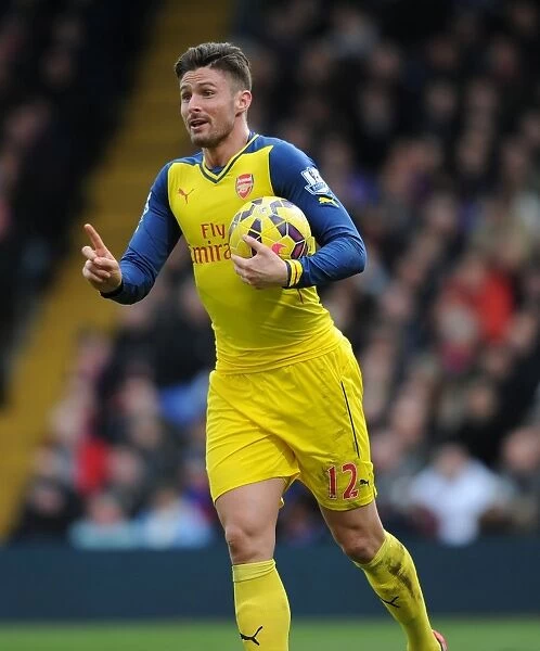 Olivier Giroud in Action: Crystal Palace vs Arsenal, Premier League 2014-15