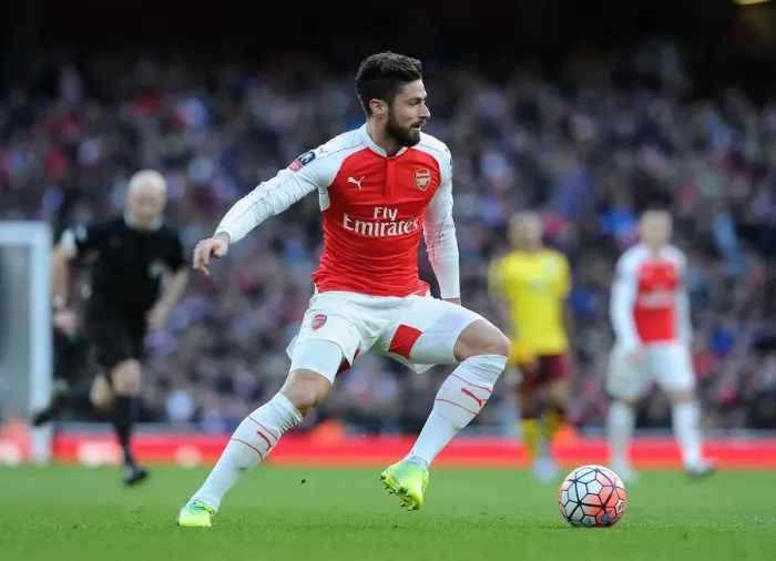 Framed Print : Olivier Giroud (Arsenal). Arsenal 2: 1 Burnley. FA Cup 4th Round. Emirates Stadium Framed Print : Olivier Giroud (Arsenal). Arsenal 2: 1 Burnley. FA Cup 4th Round. Emirates Stadium
