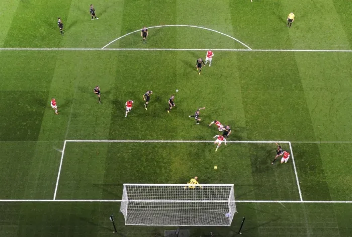 Framed Print : Olivier Giroud scores Arsenal 1st goal past Pepe Reina (Liverpool). Arsenal 2: 2 Liverpool Framed Print : Olivier Giroud scores Arsenal 1st goal past Pepe Reina (Liverpool). Arsenal 2: 2 Liverpool