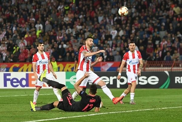 Olivier Giroud Scores for Arsenal in Europa League Match against Red Star Belgrade (October 2017)