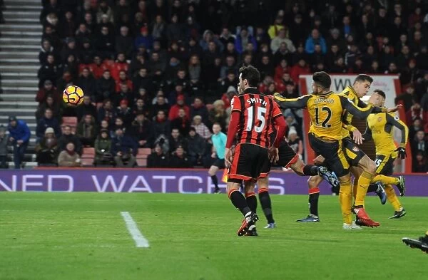 Olivier Giroud Scores the Decisive Goal: Arsenal's Triumph over AFC Bournemouth, Premier League 2016-17