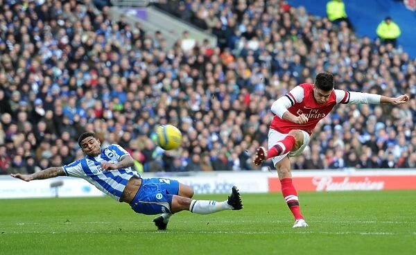 Olivier Giroud Scores First Goal for Arsenal Against Brighton & Hove Albion in FA Cup