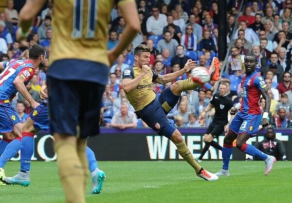 Olivier Giroud Scores First Goal for Arsenal in Crystal Palace vs. Arsenal, Premier League 2015-16