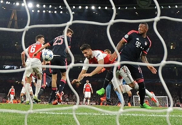 Olivier Giroud Scores First Goal Against Bayern Munich in 2015: Arsenal vs Bayern Champions League Clash