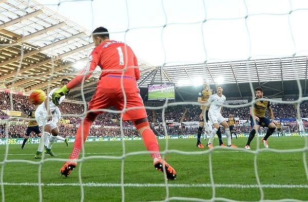 Olivier Giroud Scores Against Former Team: Arsenal's Goal vs Swansea City (Lukasz Fabianski)