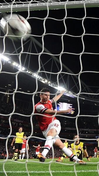 Olivier Giroud Scores the Winner: Arsenal vs. Borussia Dortmund, Champions League 2013-14