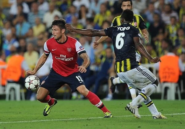 Olivier Giroud vs. Joseph Yobo: Arsenal's Edge in UEFA Champions League Play-offs against Fenerbahce